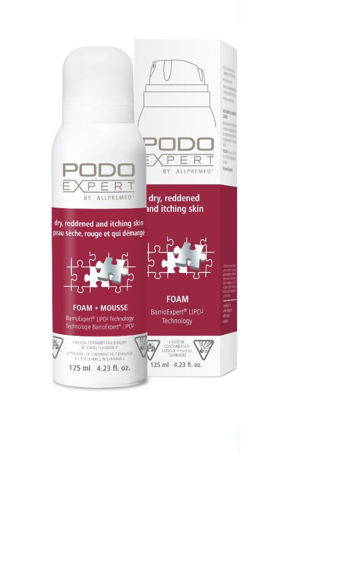 Podoexpert by Allpremed® dry, reddened and itching skin foam 125ml