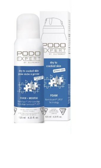 Podoexpert by Allpremed® dry to cracked skin foam without urea 125ml